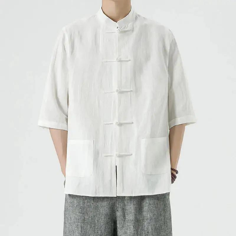 New Chinese Style Retro Tang Suit Chinese Style Shirt by Dropshipman
