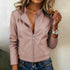 Casual Solid-color Leather Blazer