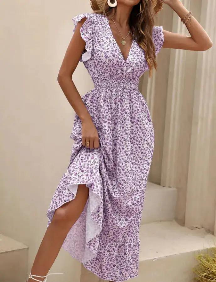 Womens New Irregularprint Midi Dress by Dropshipman