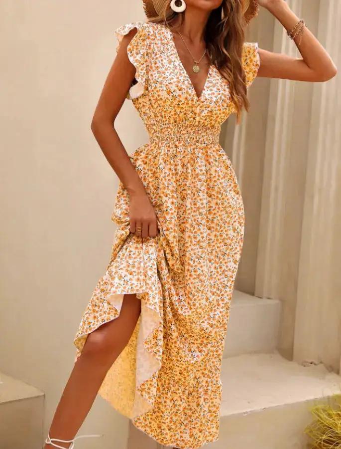 Womens New Irregularprint Midi Dress by Dropshipman