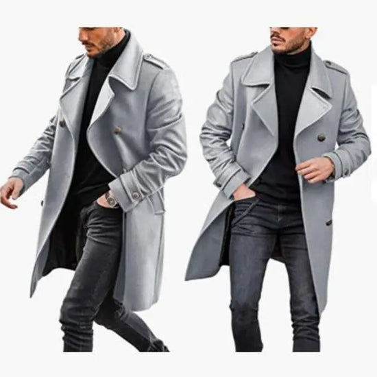 Light gray woolen men&
