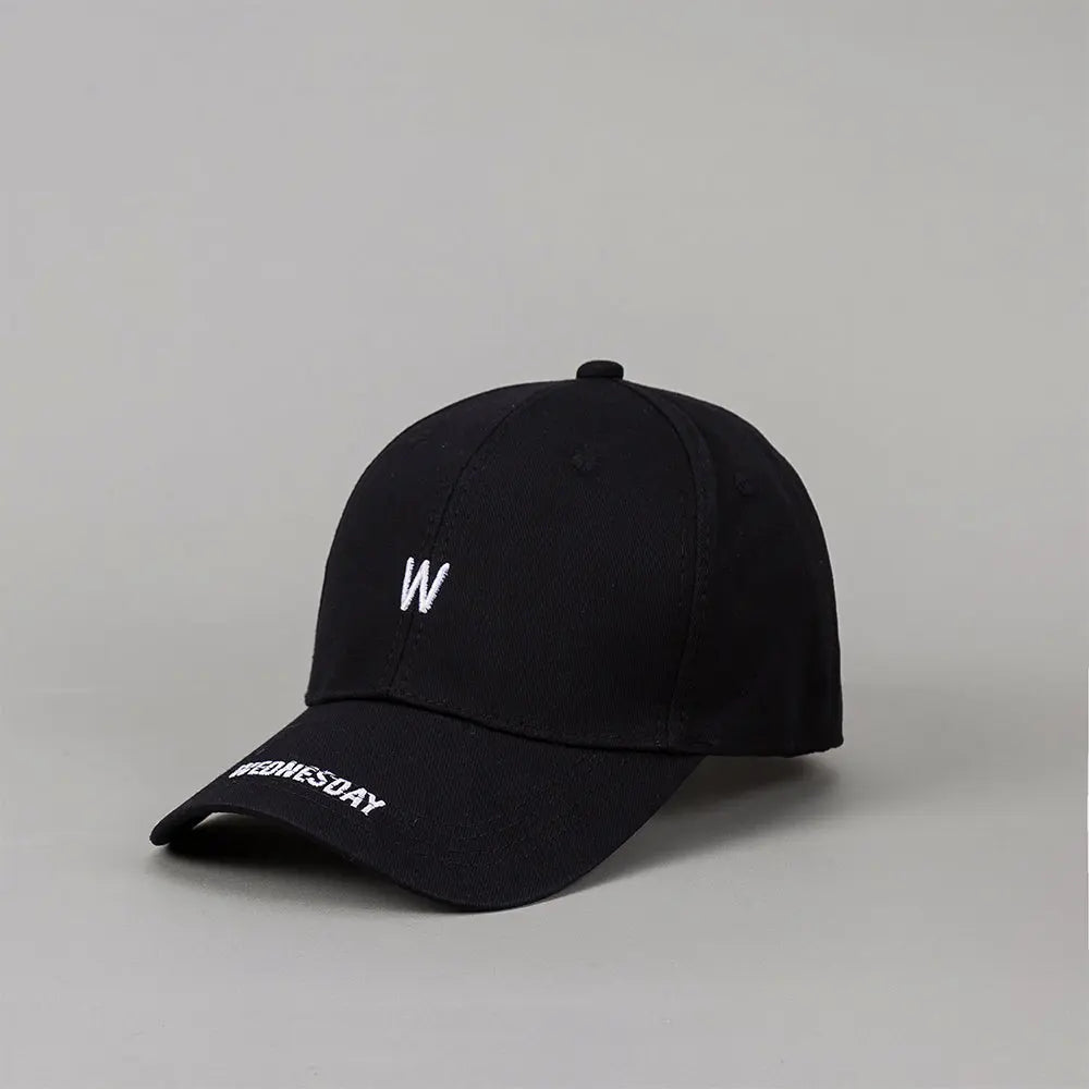 Light pink embroidered letter baseball cap by Dropshipman, simple and stylish for men and women, ideal for outdoor sun protection.
