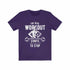 Navy XL The Real Workout T-shirt by Dropshipman, front view showing bold graphic design and comfortable fit.