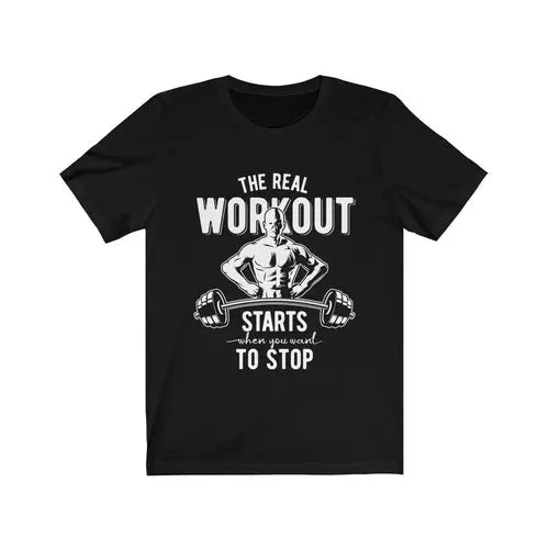 Navy XL T-shirt from The Real Workout collection by Dropshipman, featuring a comfortable fit and casual style.
