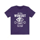 Navy XL T-shirt from The Real Workout by Dropshipman, displayed flat with front view and visible logo.