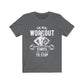 Navy blue XL T-shirt from The Real Workout by Dropshipman, featuring a comfortable fit and casual style.