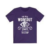 Navy XL T-shirt from The Real Workout collection by Dropshipman, featuring a comfortable fit and casual style.