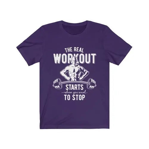 Navy XL T-shirt from The Real Workout collection by Dropshipman, featuring a comfortable fit and casual style.