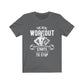 Navy XL T-shirt from The Real Workout by Dropshipman, displayed flat with visible front design and branding details.