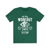 Navy XL T-shirt from The Real Workout collection by Dropshipman, featuring a comfortable fit and bold graphic design.