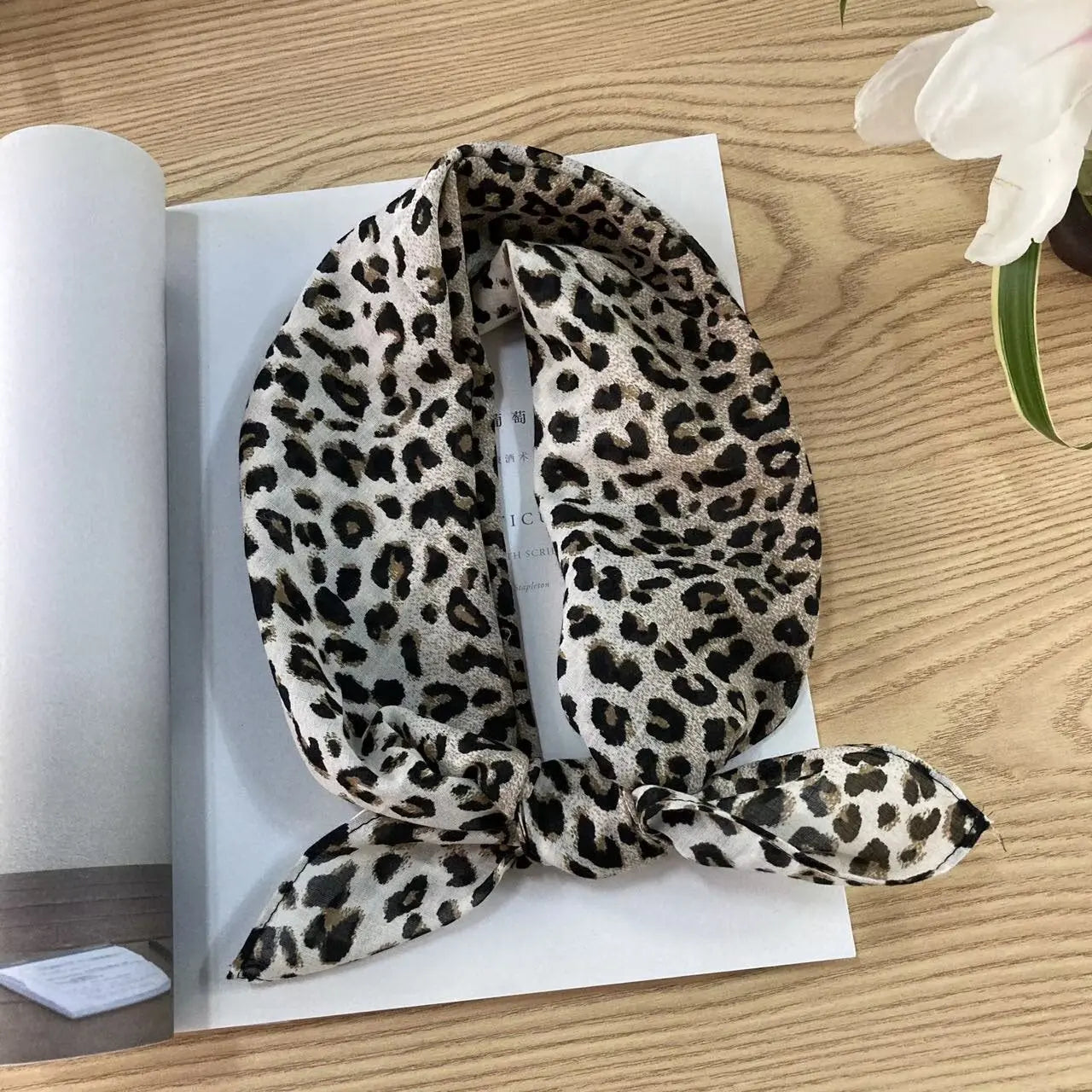 Cotton square vintage ethnic-style floral silk scarf with colorful floral pattern, designed by Dropshipman.