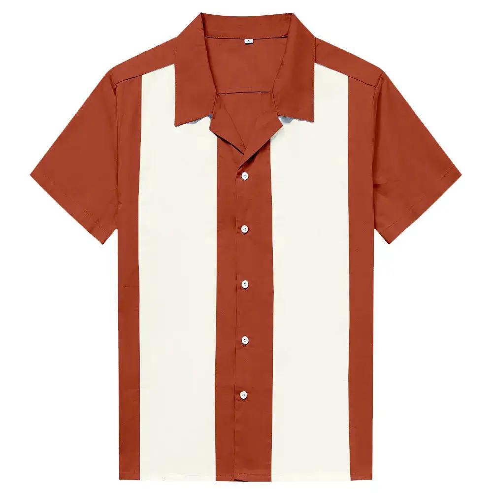 Ochre Beige Stitching Men&