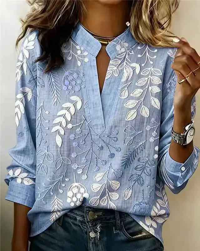Pullover Versatile Spring Summer Long-sleeve Blouse Top