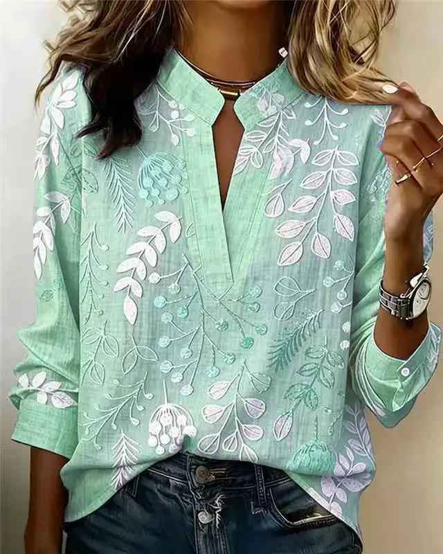 Pullover Versatile Spring Summer Long-sleeve Blouse Top