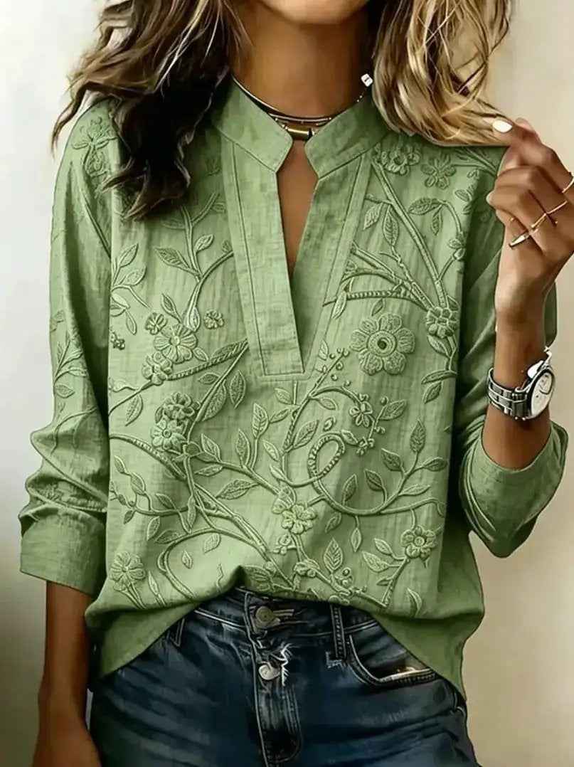 Pullover Versatile Spring Summer Long-sleeve Blouse Top