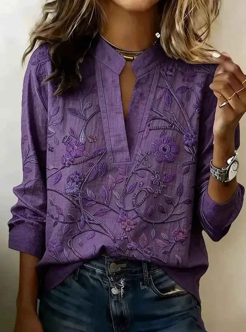 Pullover Versatile Spring Summer Long-sleeve Blouse Top