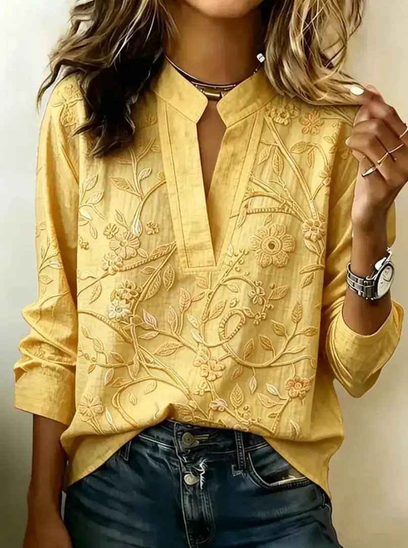 Pullover Versatile Spring Summer Long-sleeve Blouse Top