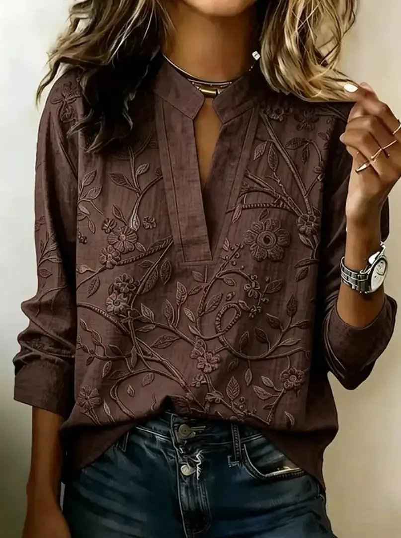 Pullover Versatile Spring Summer Long-sleeve Blouse Top