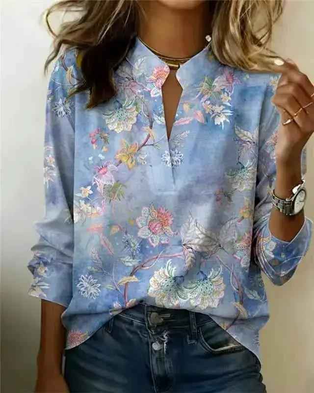 Pullover Versatile Spring Summer Long-sleeve Blouse Top