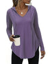 Soft Long-sleeved Drawstring Hooded Pullover Sweater by Dropshipman