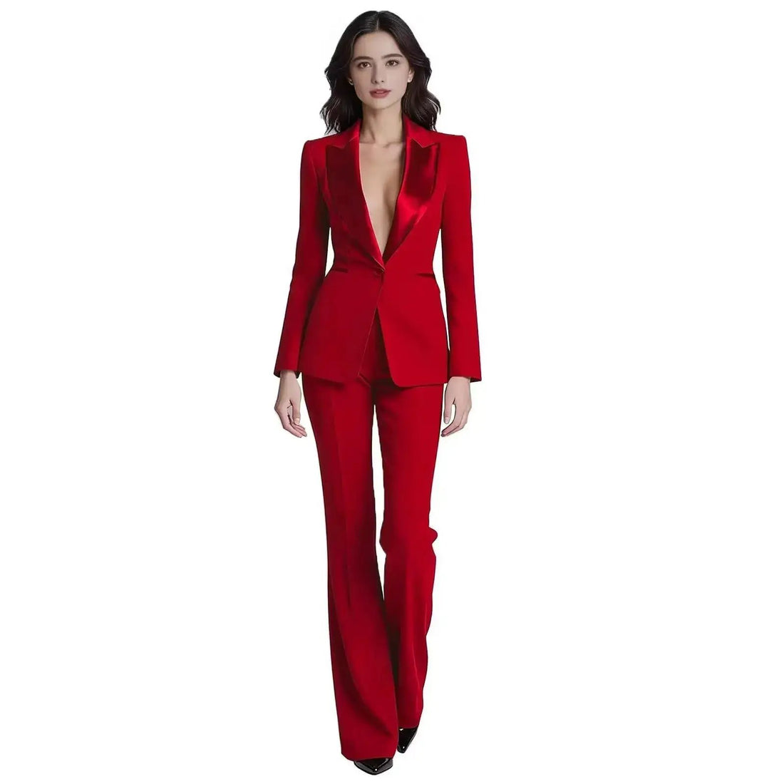 Red Professional Casual Suit With A Premium Feel by Dropshipman