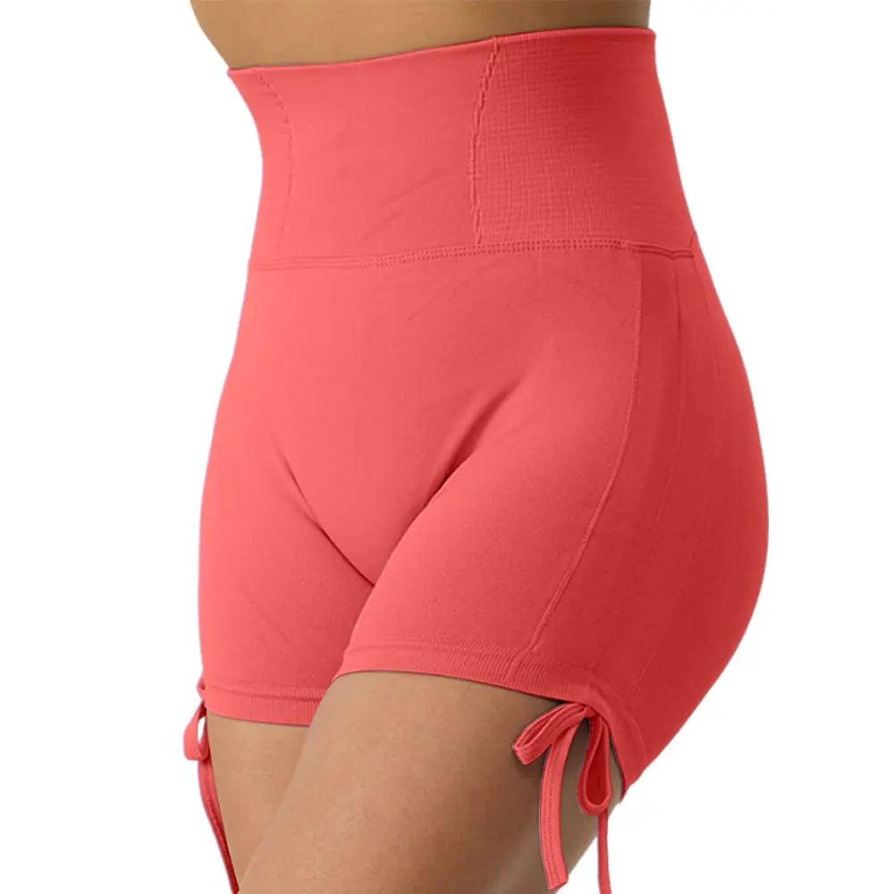 Dropshipman seamless peach-butt high-waist yoga pants with coffee leopard print, designed for fitness and active wear.