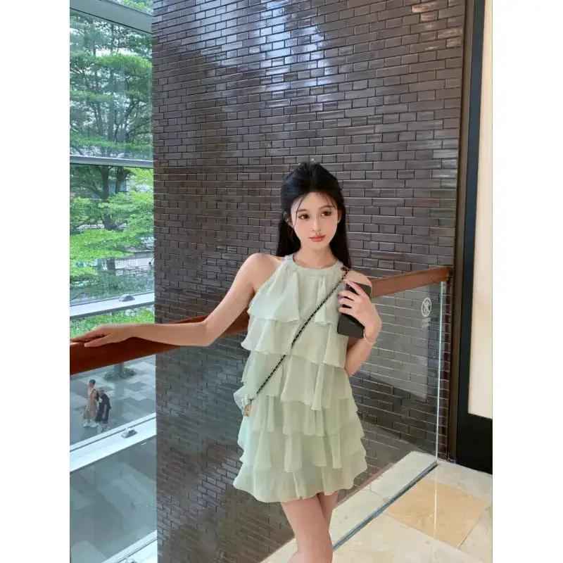 Ripple-effect High-end Sleeveless Dress