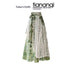 Dropshipman strap-top short-sleeve vacation two-piece set with patchwork skirt, casual summer outfit, colorful and stylish.