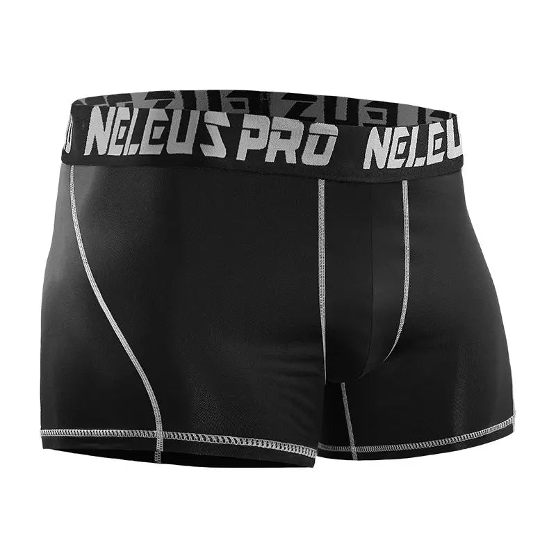 White men's anti-wear leg sports running underwear from Dropshipman, designed for comfort and support during exercise.