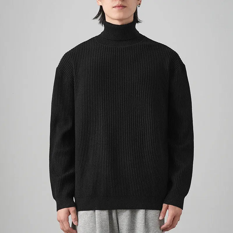 White loose fit warm inner knit base layer for autumn and winter, designed by Dropshipman for comfort and insulation.