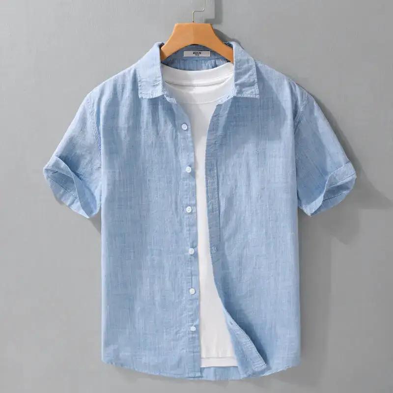 Summer Mens Clothing Simple Versatile Short-sleeve Shirt by Dropshipman