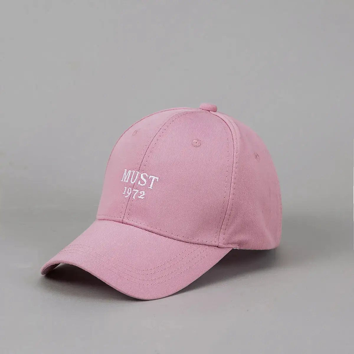 White men's and women's casual baseball cap with embroidered letters, suitable for outdoor outings and daily wear by Dropshipman.