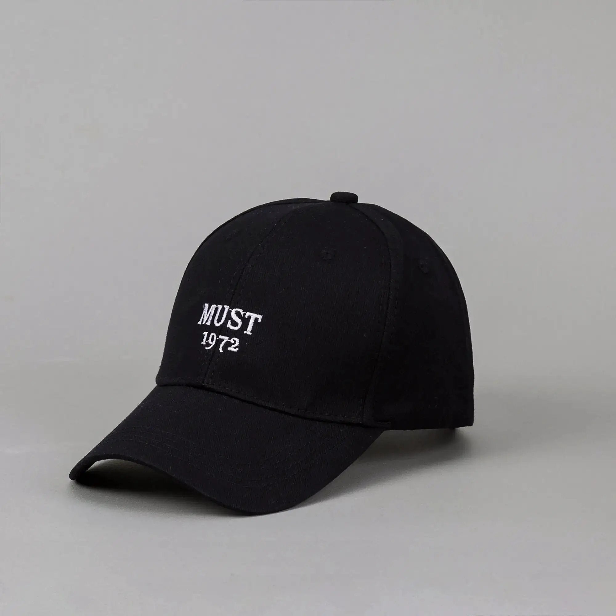 White men's and women's casual baseball cap with embroidered letters, suitable for outdoor outings and daily wear.
