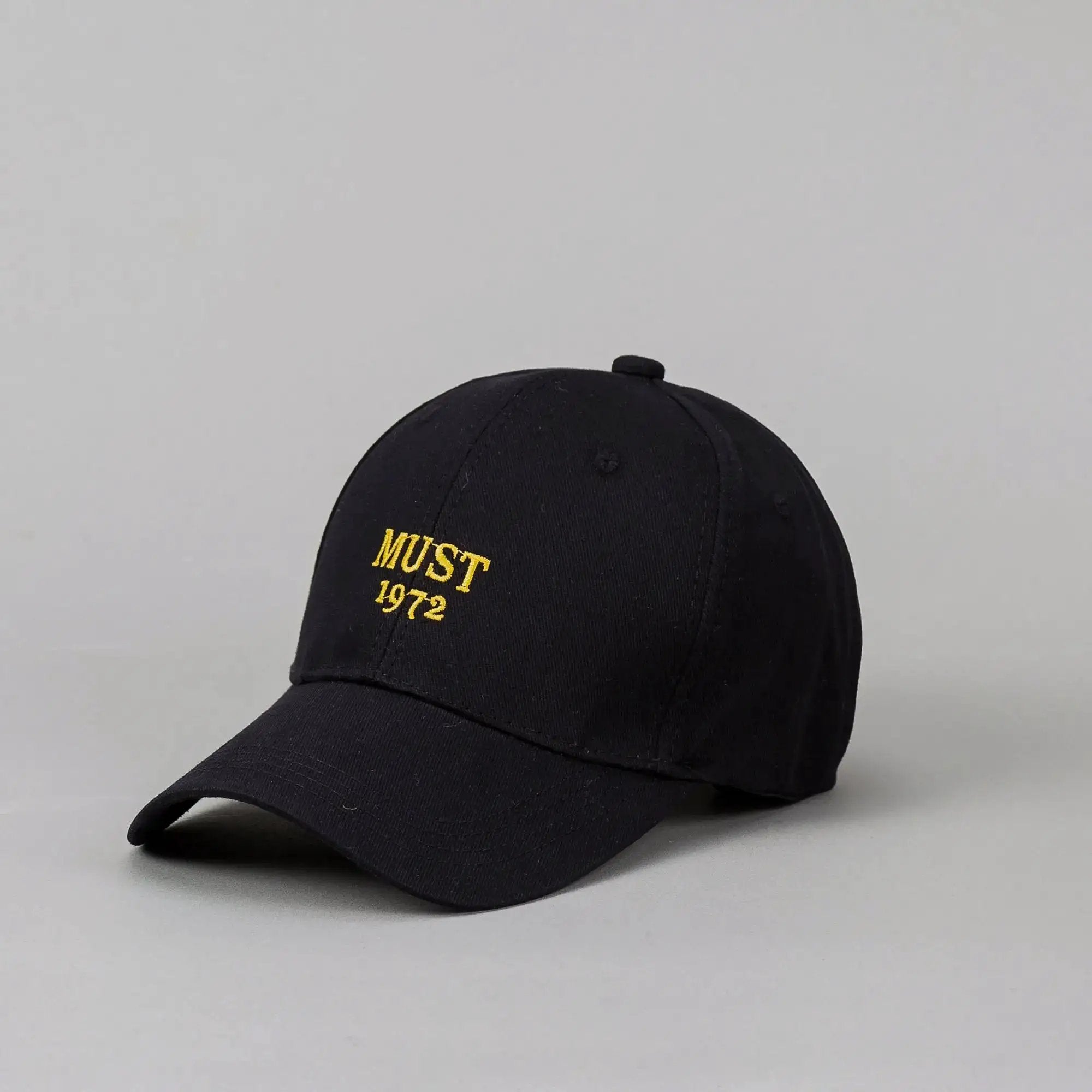 White men's and women's casual baseball cap with embroidered letters, suitable for outdoor outings and daily wear.