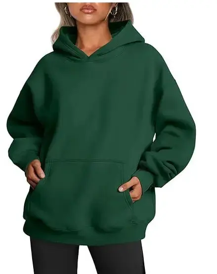 2026 New Arrival Womens Solid Color HoodieFashion Loose Casual Athletic Sweatshirt For Ladies by Dropshipman