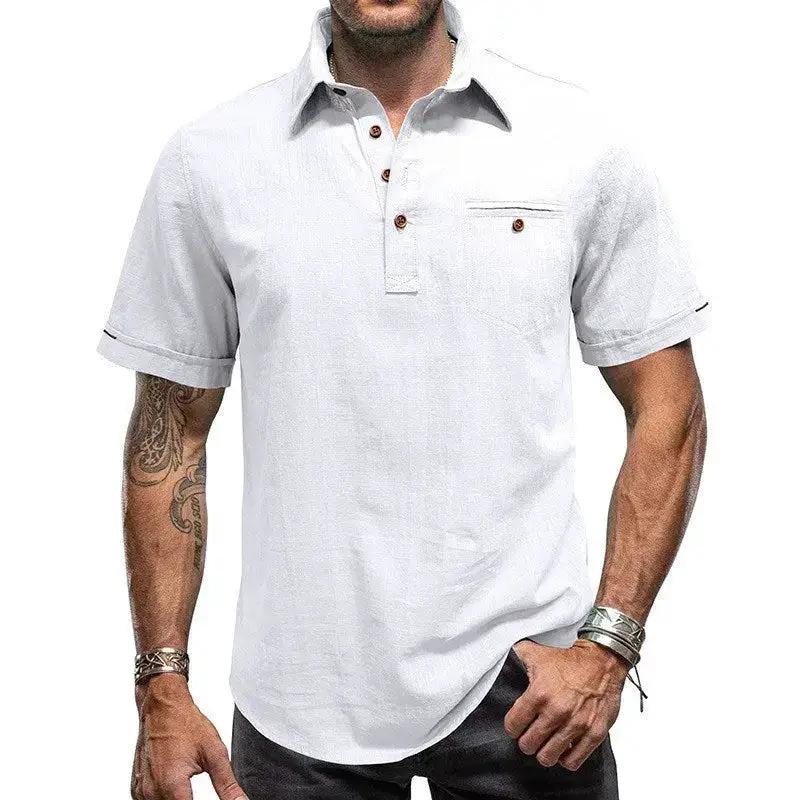 Mens Hawaiian Short-Sleeve Beach Shirt by Dropshipman