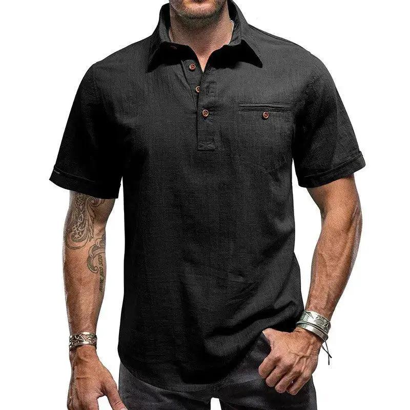 Mens Hawaiian Short-Sleeve Beach Shirt by Dropshipman