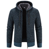 Wine red winter coat by Dropshipman with zipper closure, long sleeves, drawstring hood, plush thick fabric, and casual style.