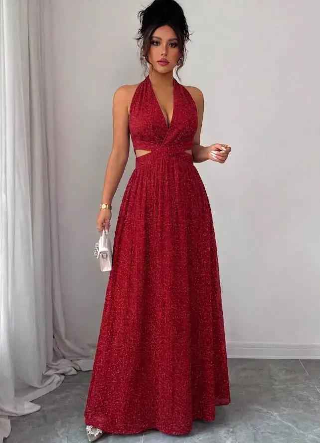 French-style Elegant Womens Beach Vacation Dress