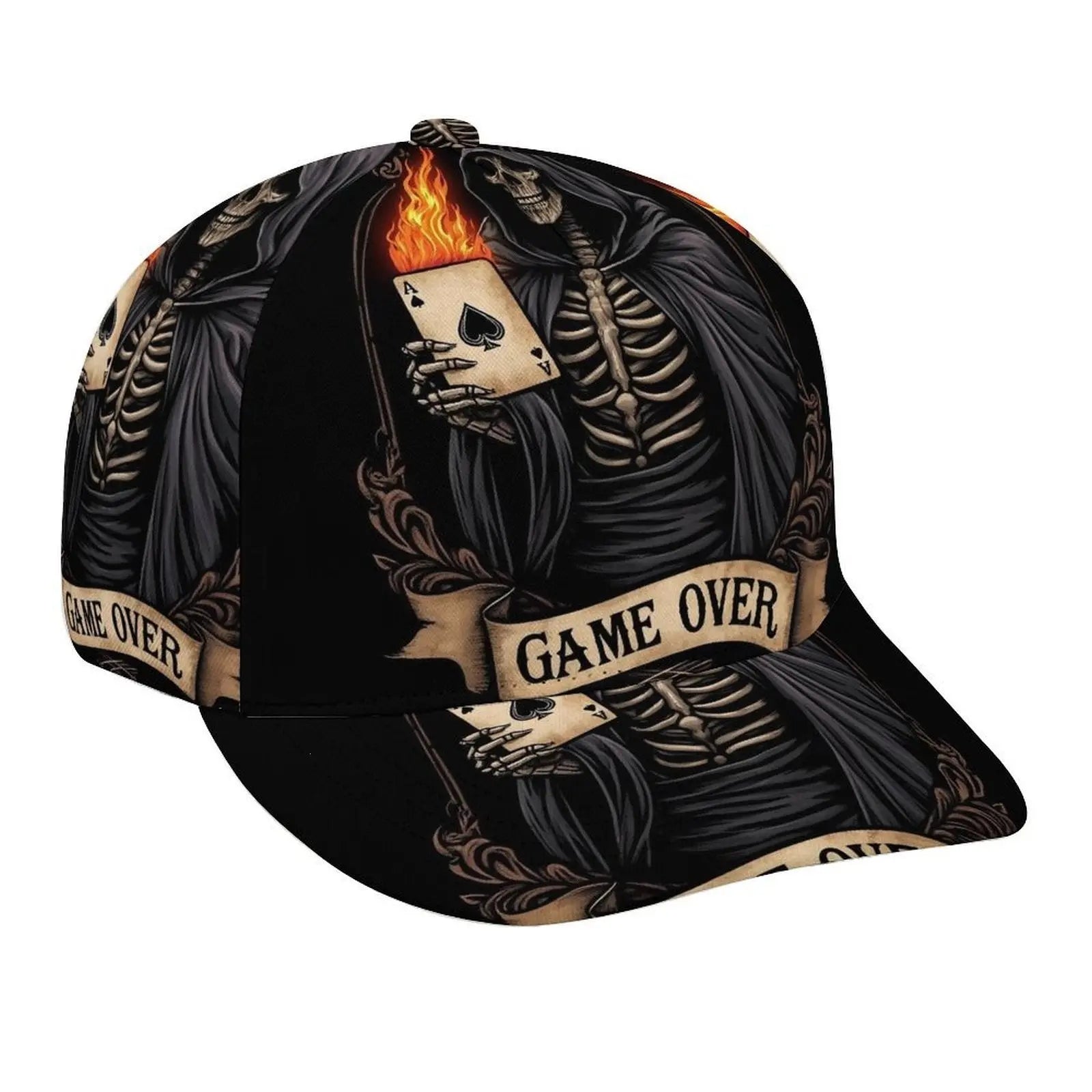 Creative versatile casual printed baseball cap with brim, by Dropshipman, featuring a stylish design and comfortable fit.