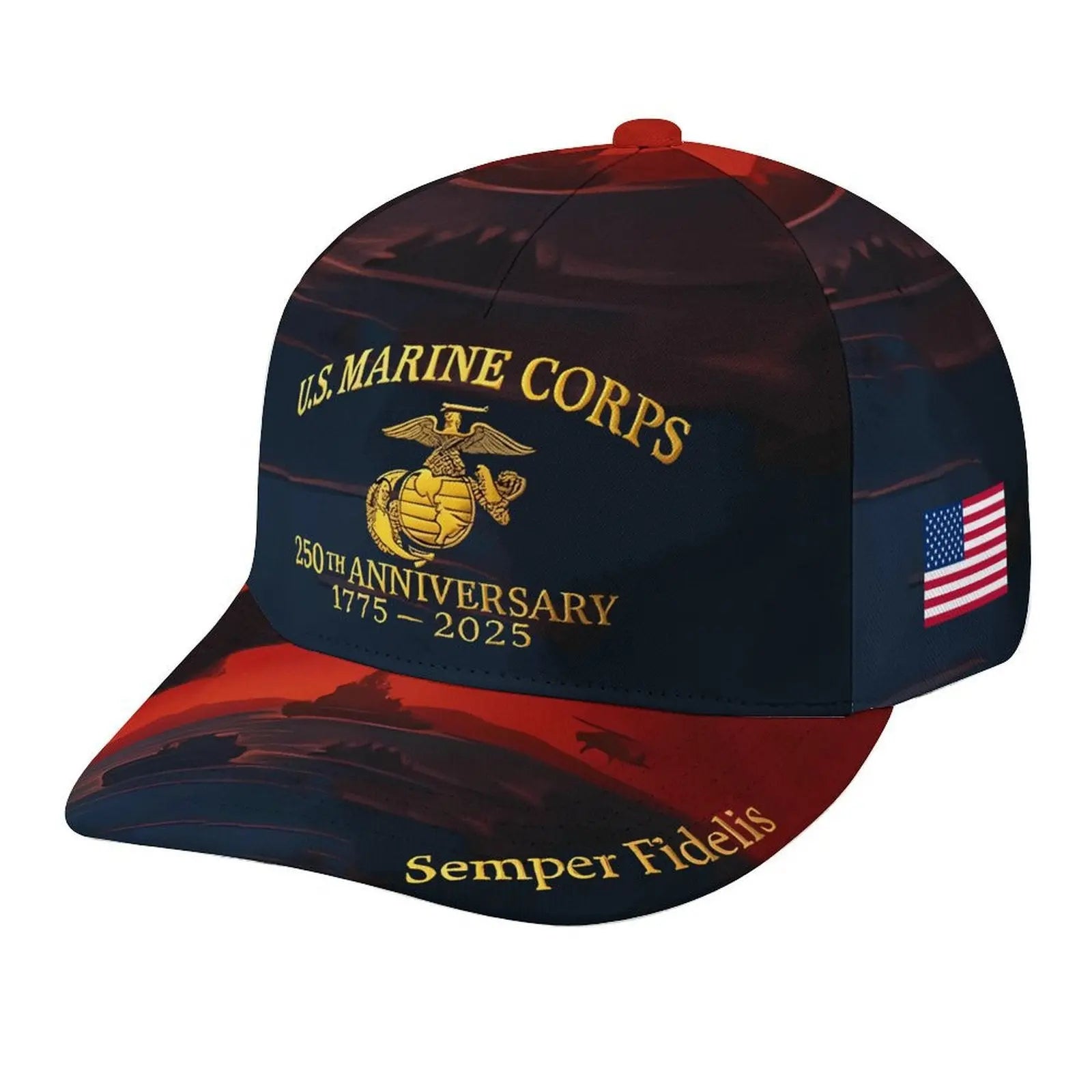 Creative casual printed baseball cap with a versatile design and baseball-style brim, by Dropshipman.