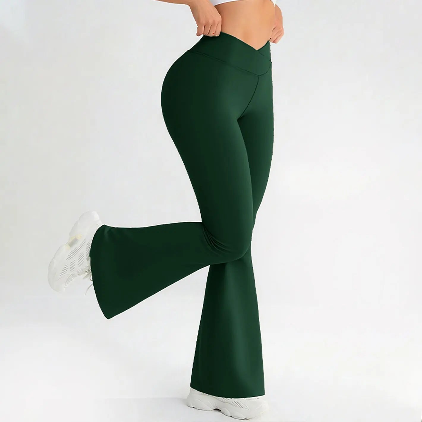 Black cross-waist yoga fitness pants by Dropshipman featuring hip-lifting and butt-lifting design for active wear.