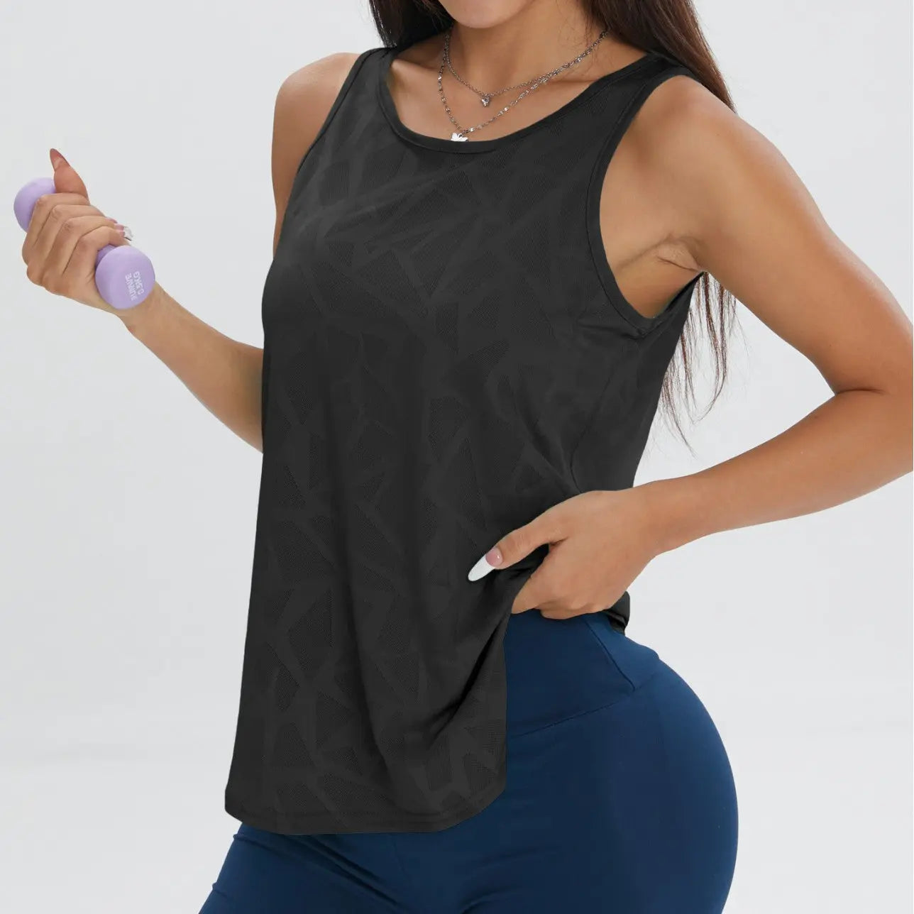 White seamless workout top by Dropshipman, comfortable and breathable athletic top for exercise and activewear.