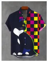 Hawaiian-style fashionable men&