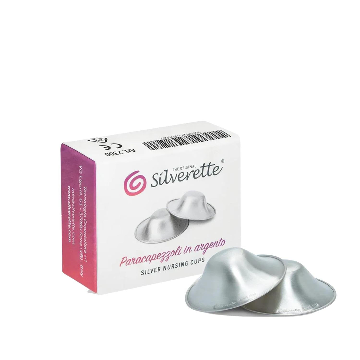 Silverette Original Silver Nipple Shields for Breastfeeding Mothers - Comfort &amp; Protection