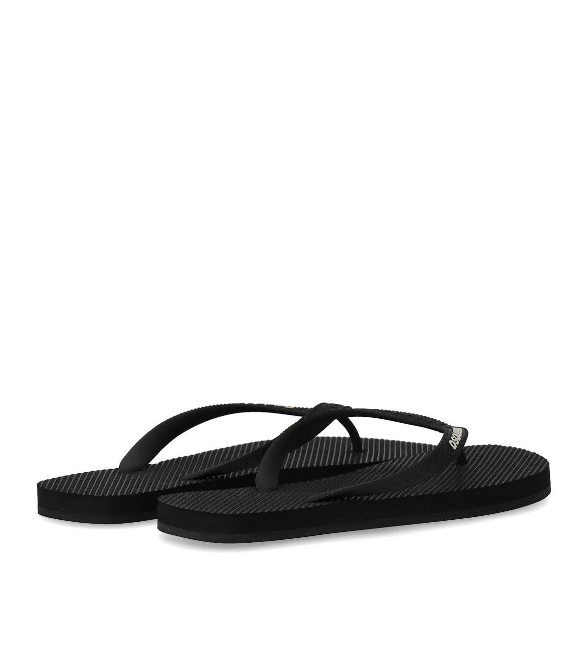 Dsquared2 Black Flip Flops With Logo