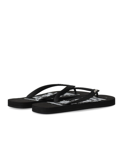 Dsquared2 Icon Splash Black Flip Flops