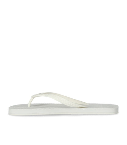 Dsquared2 White Flip Flops With Logo
