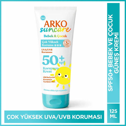 Arko Suncare Kids Sunscreen SPF 50+ Gentle Shield 125 ml