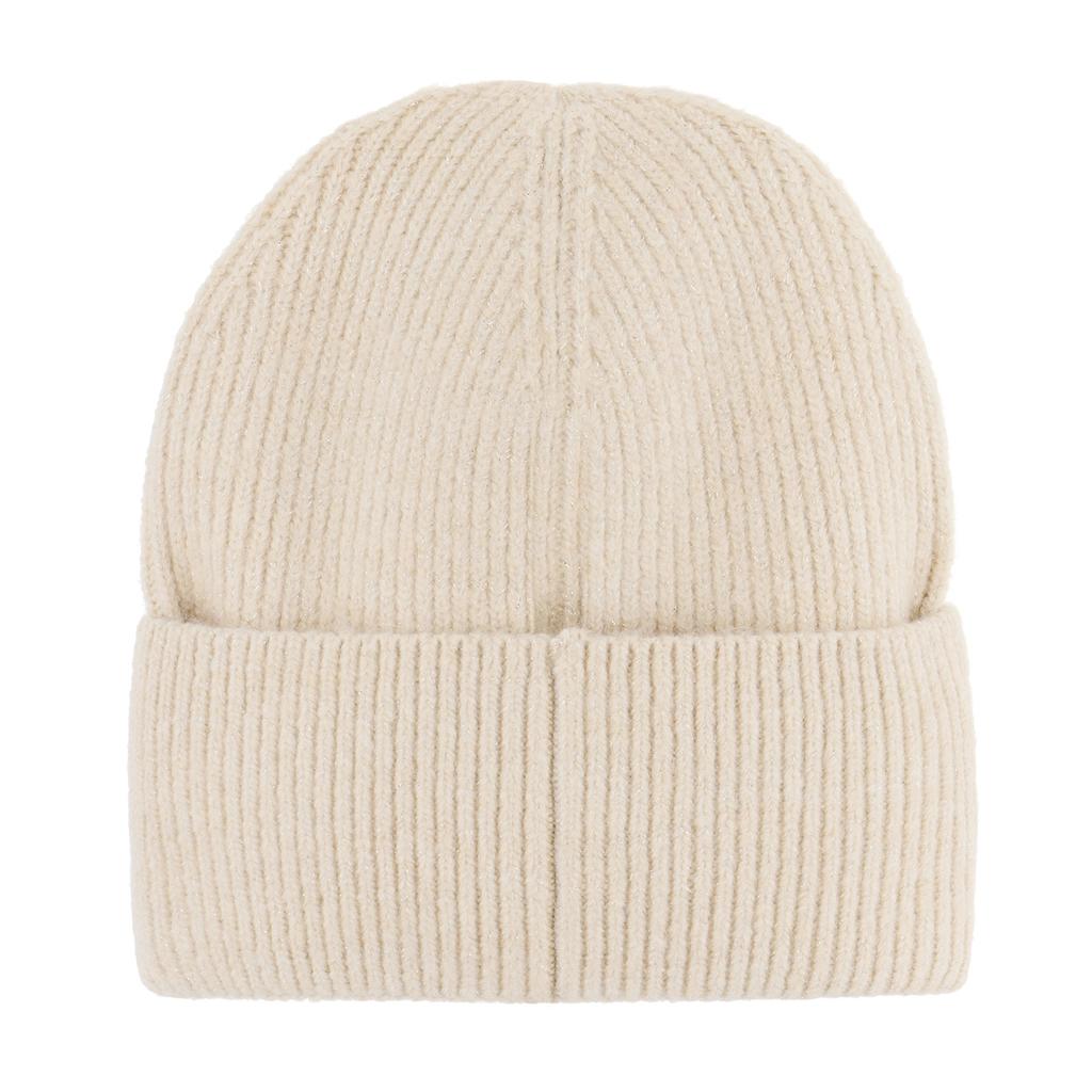 Eklips Glittery Beige Beanie Cozy Knit Hat 1 Piece